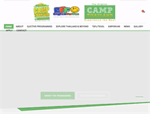 Tablet Screenshot of campthailand.org